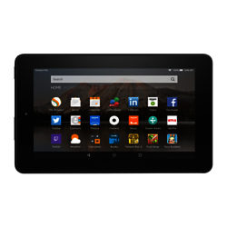 Amazon Fire 7 Tablet, Quad-core, Fire OS, 7, Wi-Fi, 8GB, Black Black